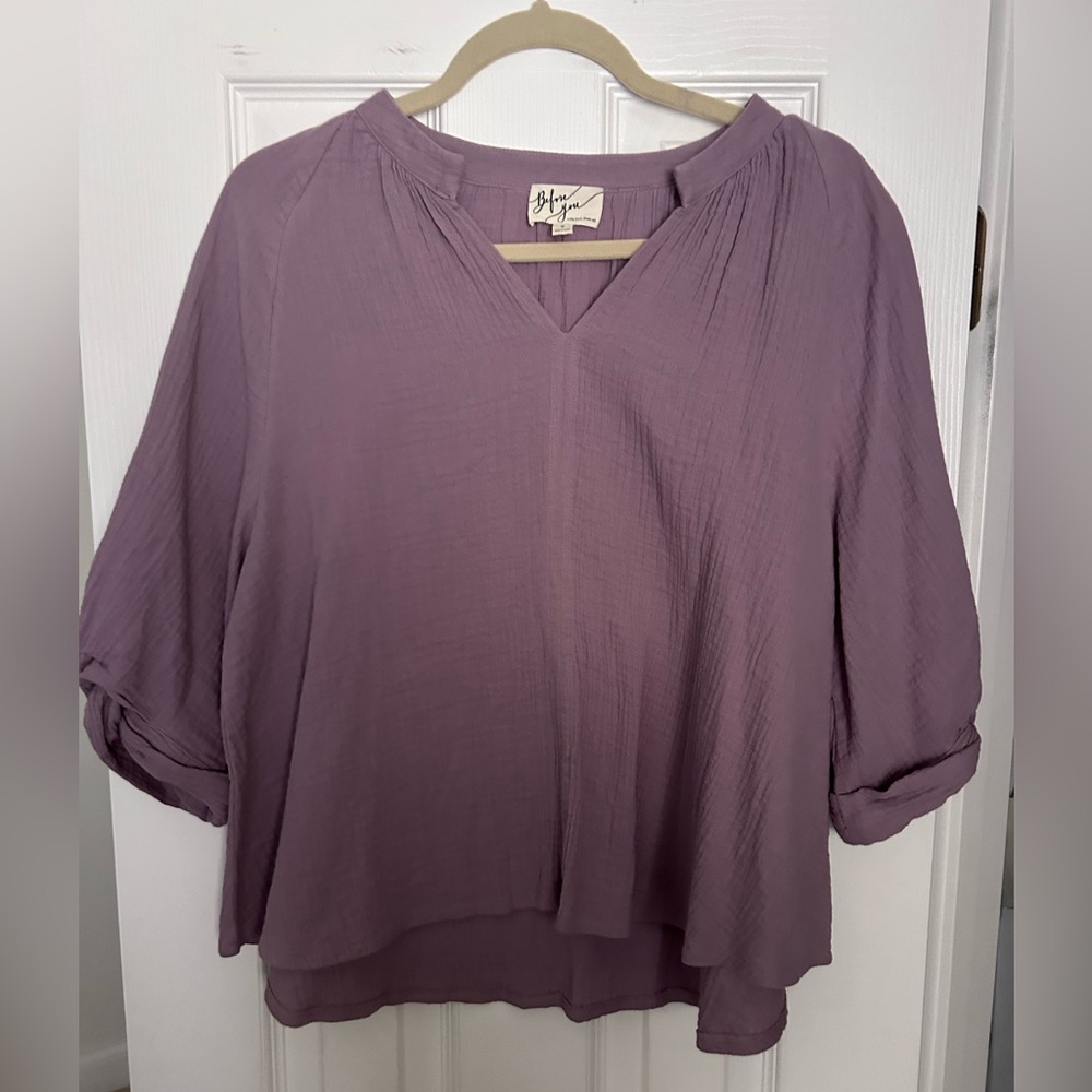 Before You Purple Short Sleeve Top (Small)